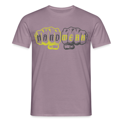 Unisex T-Shirt "Handwerk" Lilagrau Männer T-Shirt
