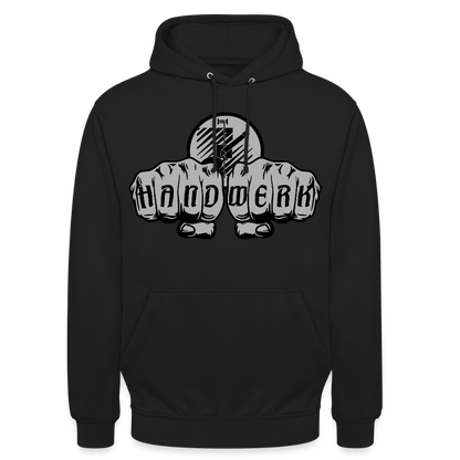 Unisex Hoodie "Fliesenleger" Schwarz Unisex Hoodie