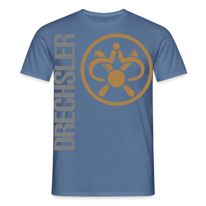 Unisex T-Shirt "Drechsler" Taubenblau Männer T-Shirt