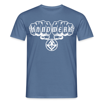 Unisex T-Shirt "Stuckateur" Taubenblau Männer T-Shirt