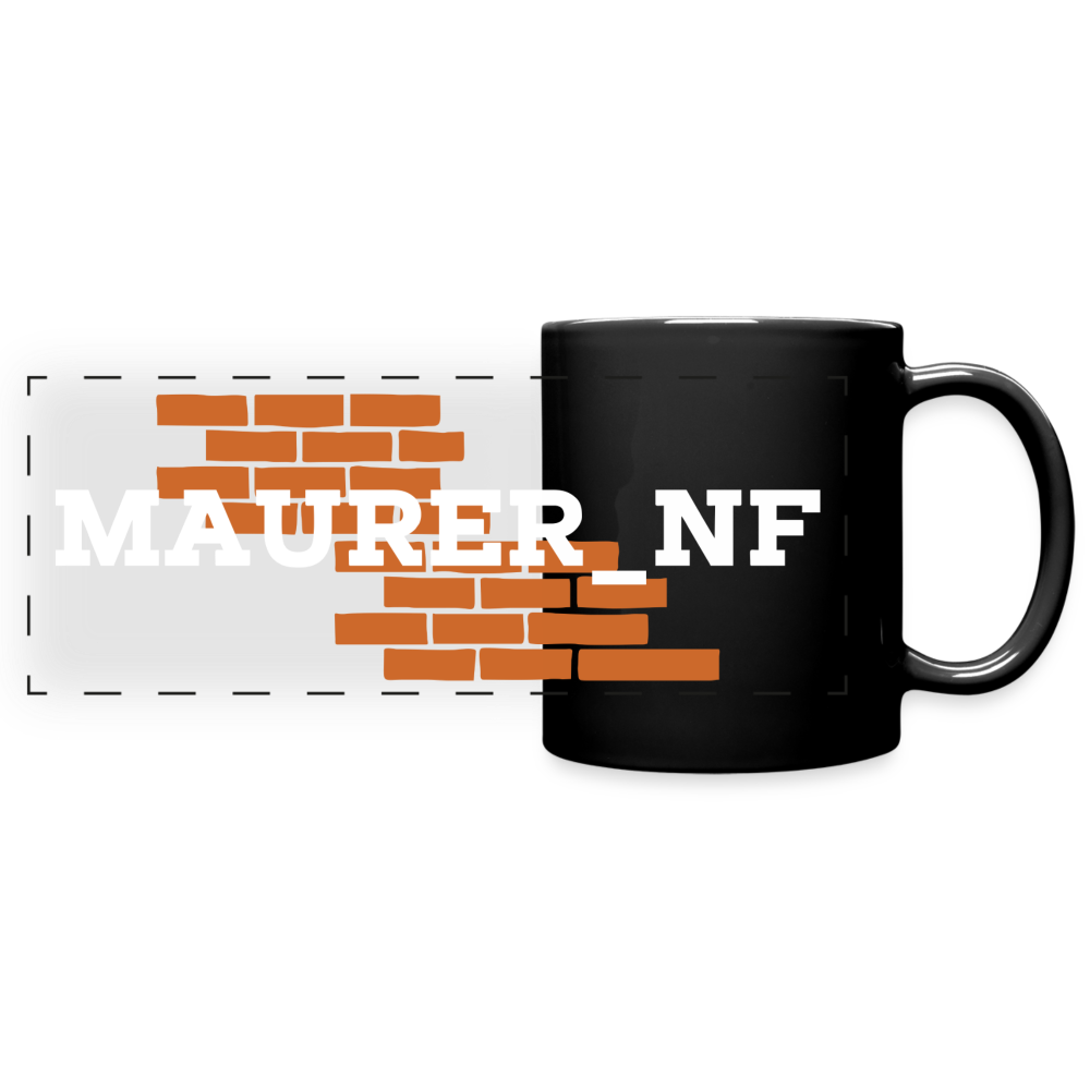 Maurer_NF Tasse schwarz Schwarz One size Panoramatasse farbig