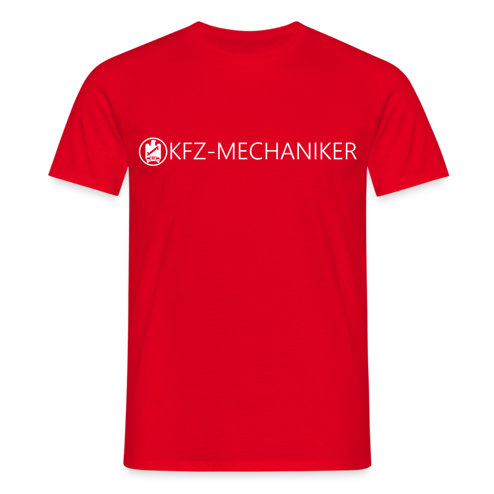 Unisex T-Shirt "KFZ-Mechaniker" Rot Männer T-Shirt