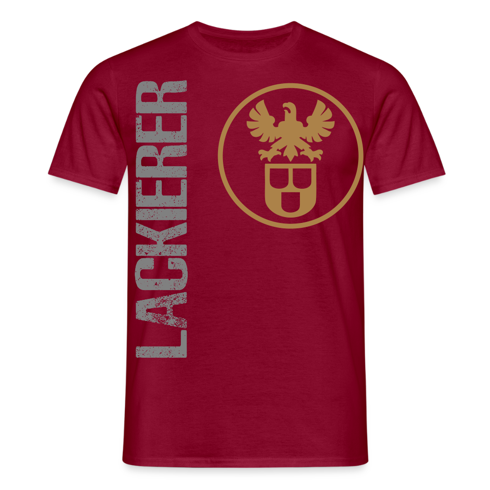 Unisex T-Shirt "Lackierer" Ziegelrot Männer T-Shirt