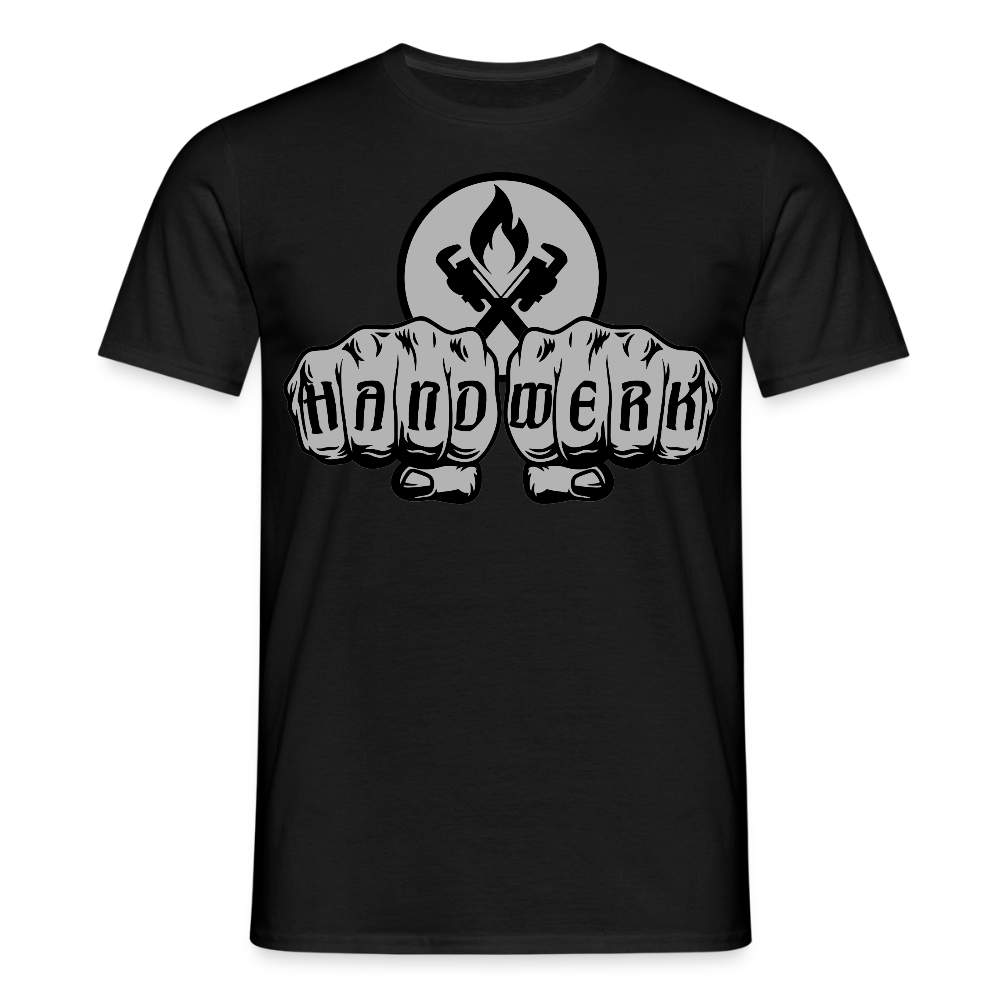 Unisex T-Shirt "Heizungsbauer" Schwarz Männer T-Shirt