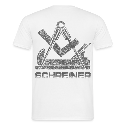 Unisex T-Shirt "Schreiner" Weiß Männer T-Shirt