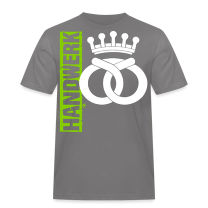 Unisex Workwear T-Shirt "Bäcker" Grau Männer Workwear T-Shirt