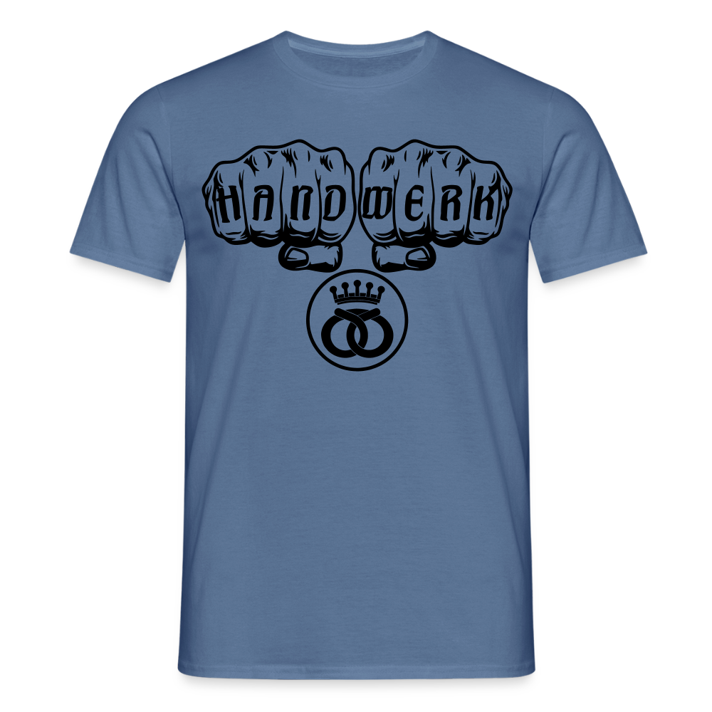 Unisex T-Shirt "Bäcker" Taubenblau Männer T-Shirt