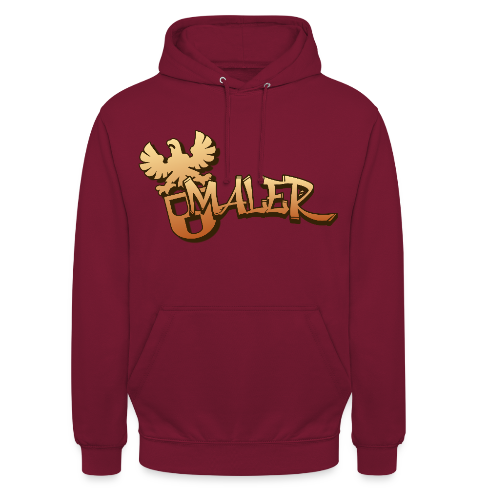Unisex Hoodie "Maler" Bordeaux Unisex Hoodie
