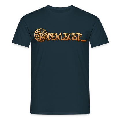 Unisex T-Shirt "Bodenleger" Navy Männer T-Shirt