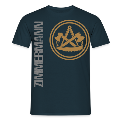 Unisex T-Shirt "Zimmermann" Navy Männer T-Shirt