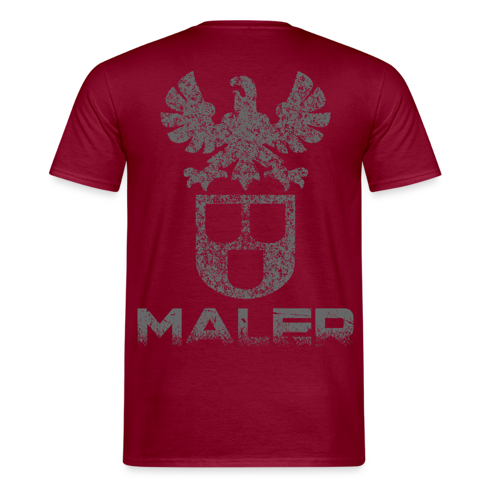Unisex T-Shirt "Maler" Ziegelrot Männer T-Shirt
