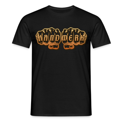 Unisex T-Shirt "Handwerk" Schwarz Männer T-Shirt