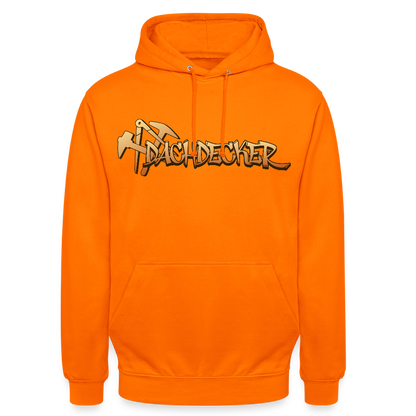 Unisex Hoodie "Dachdecker" Orange Unisex Hoodie