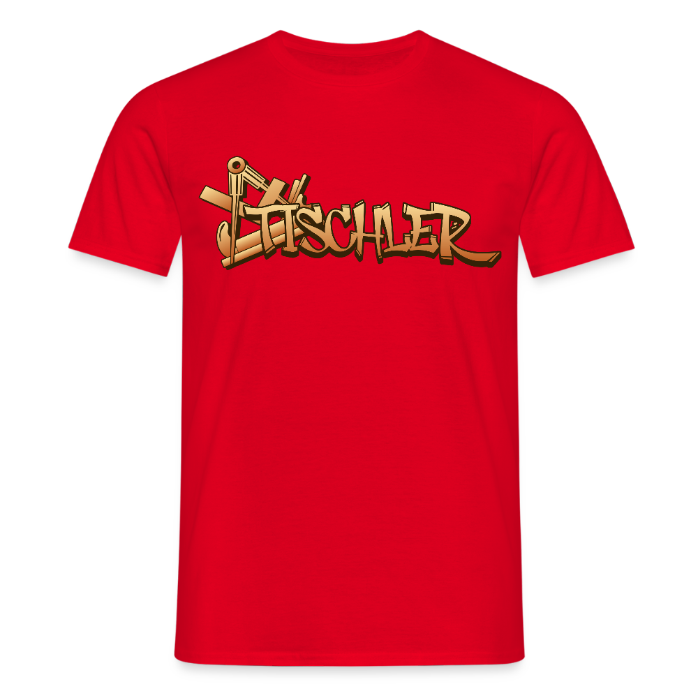 Unisex T-Shirt "Tischler" Rot Männer T-Shirt