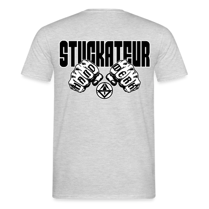Unisex T-Shirt "Stuckateur" Grau meliert Männer T-Shirt