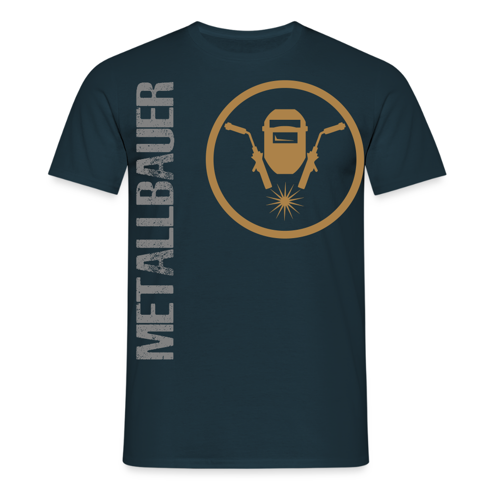 Unisex T-Shirt "Metallbauer" Navy Männer T-Shirt