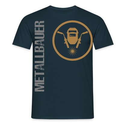 Unisex T-Shirt "Metallbauer" Navy Männer T-Shirt