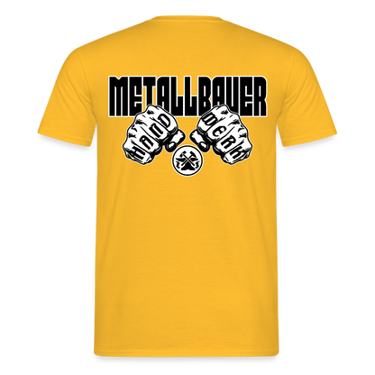 Unisex T-Shirt "Metallbauer" Gelb Männer T-Shirt