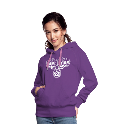 Frauen Premium Hoodie "Zimmermann" - Purple
