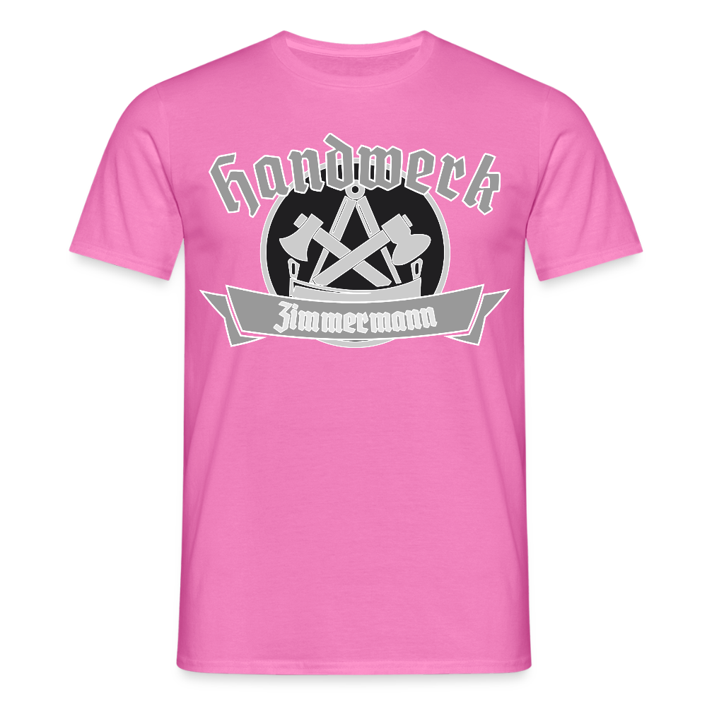 Unisex T-Shirt "Zimmermann" Pink Männer T-Shirt