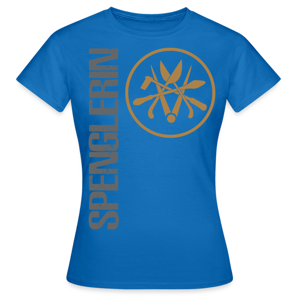 Frauen T-Shirt "Spenglerin" Royalblau Frauen T-Shirt