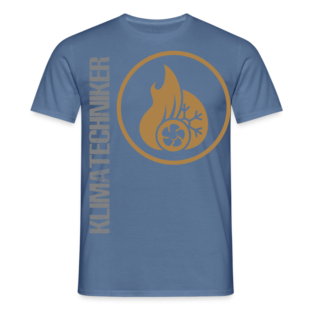 Unisex T-Shirt "Klimatechniker" Taubenblau Männer T-Shirt