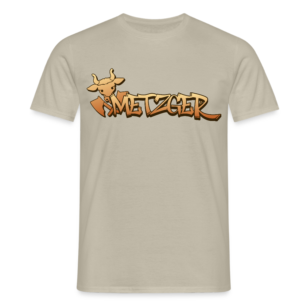 Unisex T-Shirt "Metzger" Sandbeige Männer T-Shirt