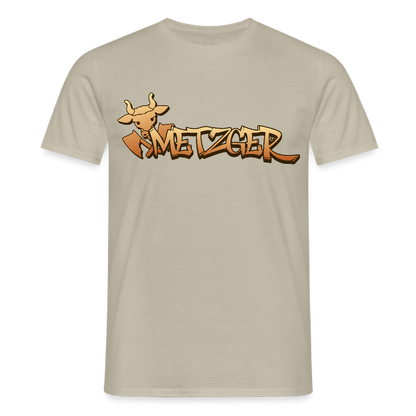 Unisex T-Shirt "Metzger" Sandbeige Männer T-Shirt