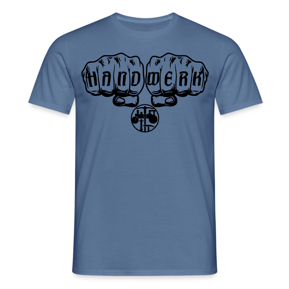 Unisex T-Shirt "Strassenbauer" Taubenblau Männer T-Shirt