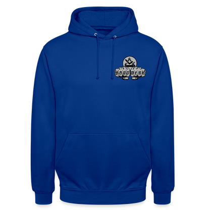 Unisex Hoodie "Schreiner/Tischler" beidseitig bedruckt Royalblau Unisex Hoodie