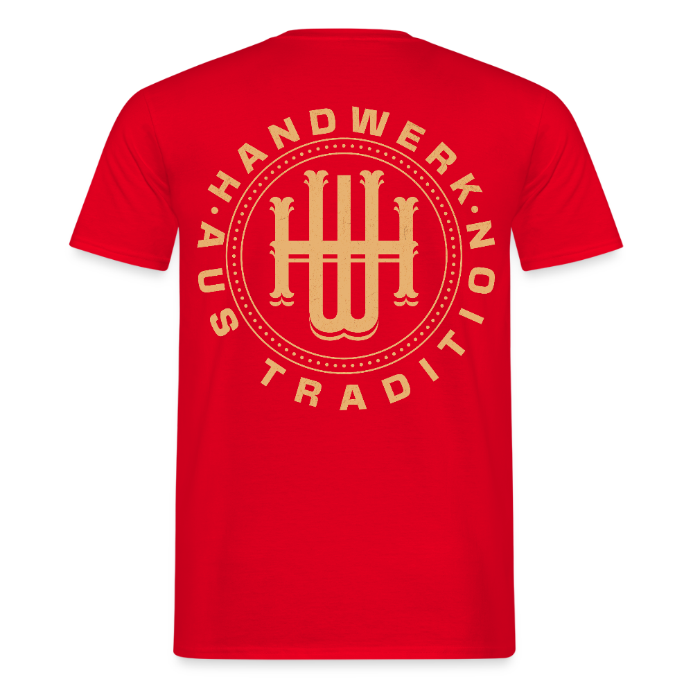 Unisex T-Shirt "Handwerk" (beidseitig bedruckt) Männer T-Shirt