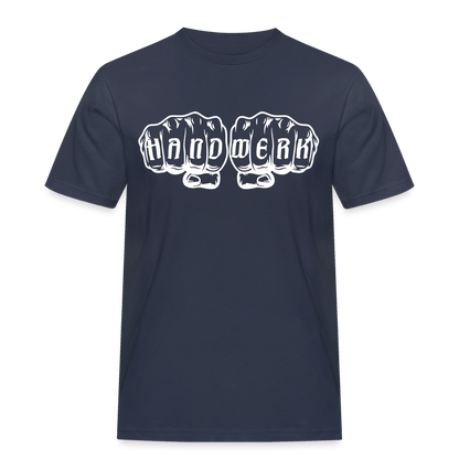 Männer Workwear T-Shirt "Handwerk" Navy Männer Workwear T-Shirt