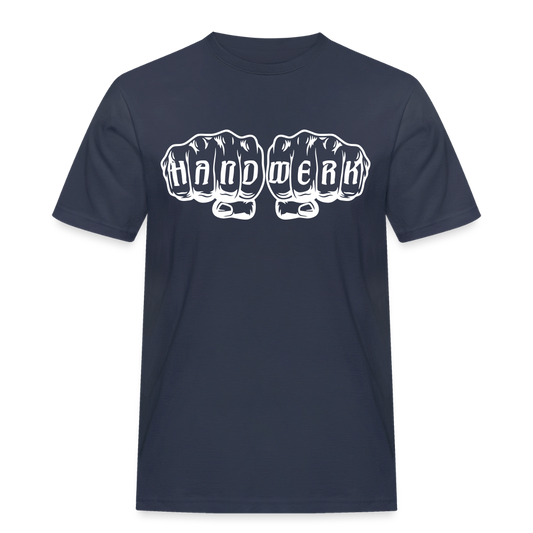 Männer Workwear T-Shirt "Handwerk" Navy Männer Workwear T-Shirt