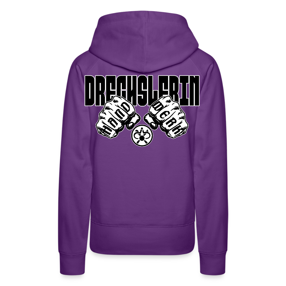 Frauen Hoodie "Drechsler" (beidseitig bedruckt) Purple Frauen Premium Hoodie