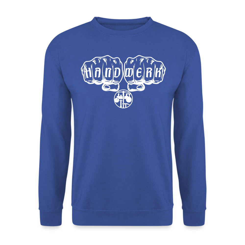 Unisex Pullover "Strassenbauer" Royalblau Unisex Pullover