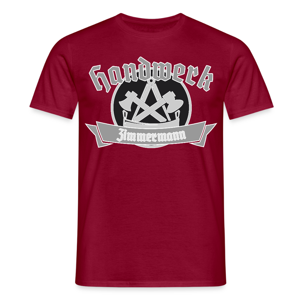Unisex T-Shirt "Zimmermann" Ziegelrot Männer T-Shirt