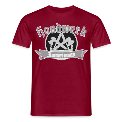 Unisex T-Shirt "Zimmermann" Ziegelrot Männer T-Shirt