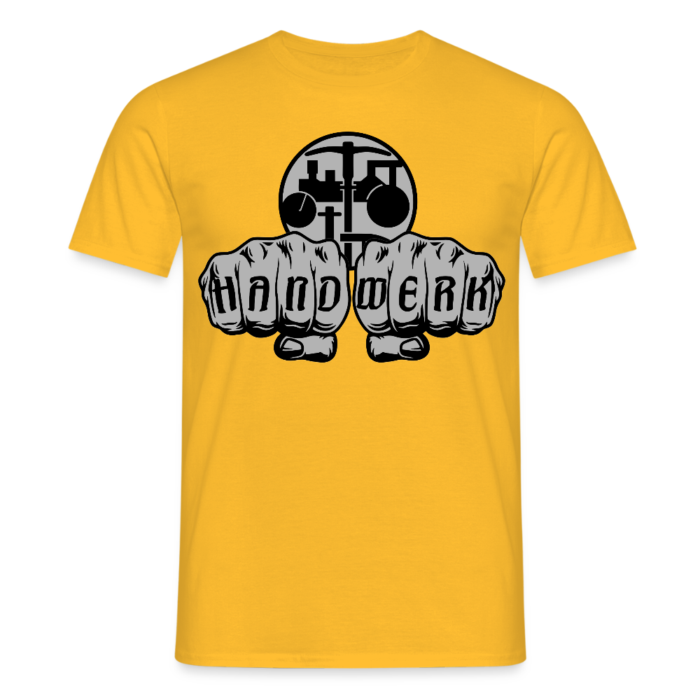 Unisex T-Shirt "Strassenbauer" Gelb Männer T-Shirt