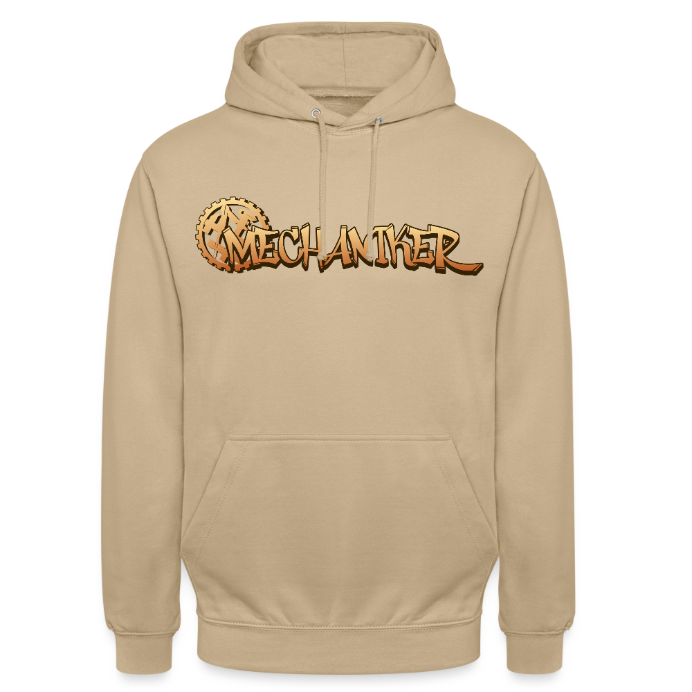 Unisex Hoodie "Mechaniker" Beige Unisex Hoodie