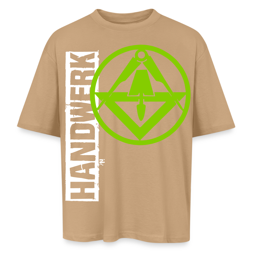 Oversized Unisex T-Shirt "Stuckateur" Beige Oversized Unisex T-Shirt