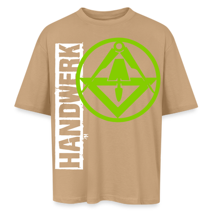Oversized Unisex T-Shirt "Stuckateur" Beige Oversized Unisex T-Shirt
