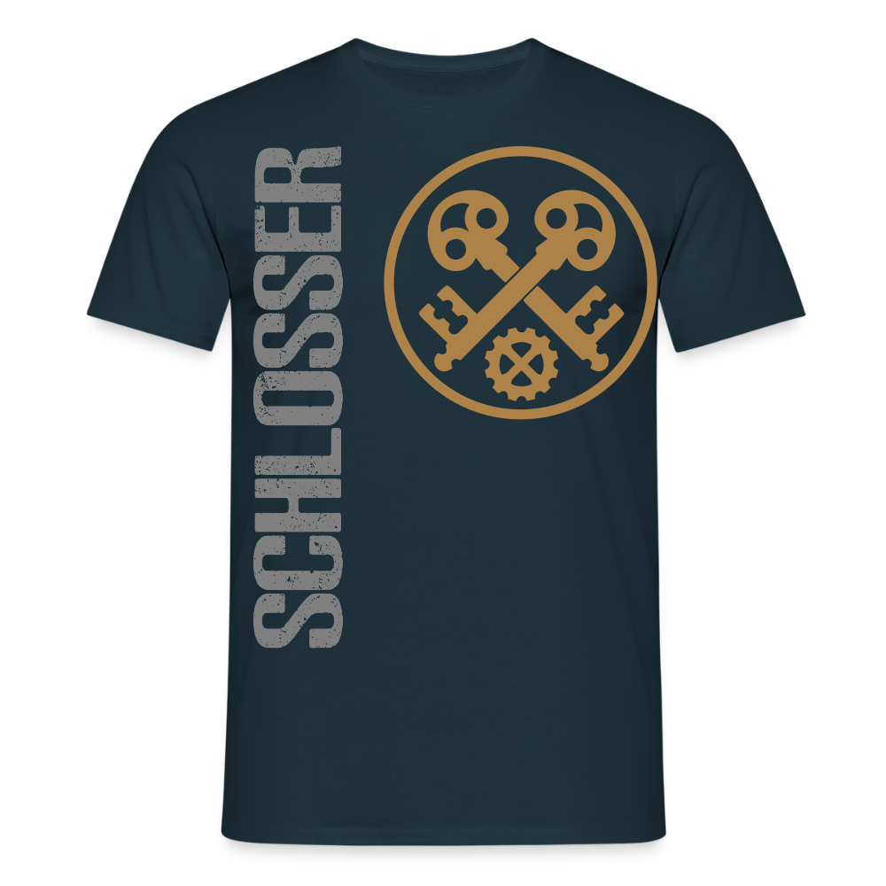 Unisex T-Shirt "Schlosser" Navy Männer T-Shirt
