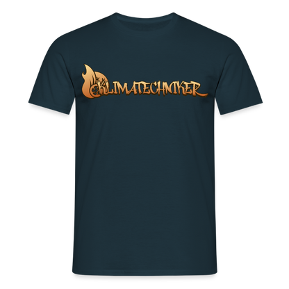 Unisex T-Shirt "Klimatechniker" Navy Männer T-Shirt