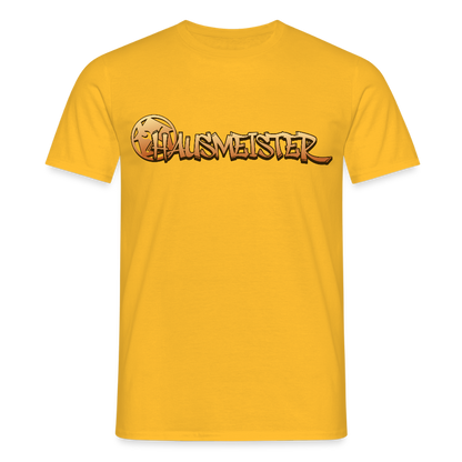 Unisex T-Shirt "Hausmeister" Gelb Männer T-Shirt