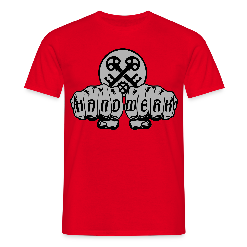 Unisex T-Shirt "Schlosser" Rot Männer T-Shirt