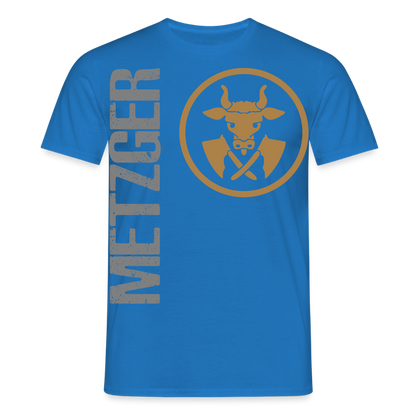 Unisex T-Shirt "Metzger" Royalblau Männer T-Shirt