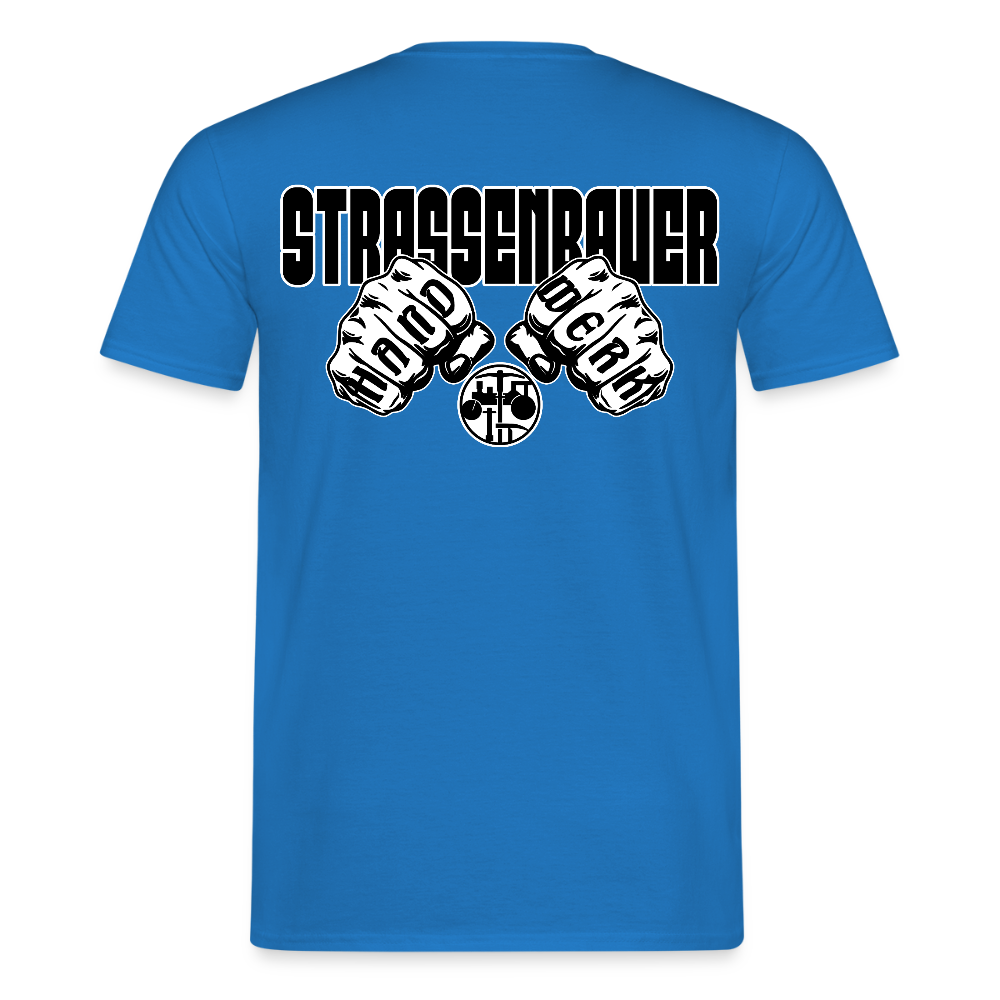 Unisex T-Shirt "Strassenbauer" Royalblau Männer T-Shirt
