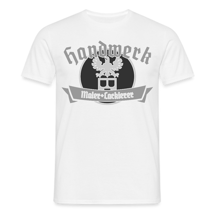 Unisex T-Shirt "Maler/Lackierer" Weiß Männer T-Shirt