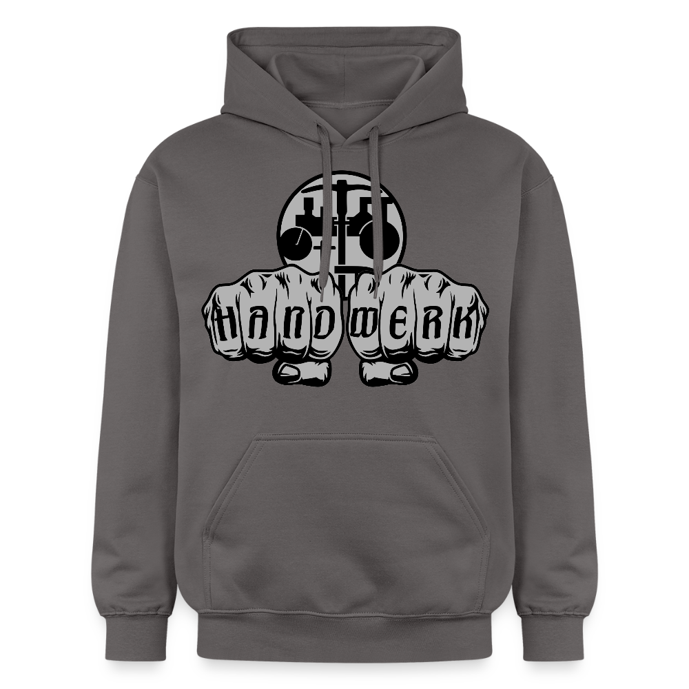 Gildan Unisex Softstyle® "Strassenbauer" Dunkelgrau Gildan Unisex Softstyle® Midweight Hoodie