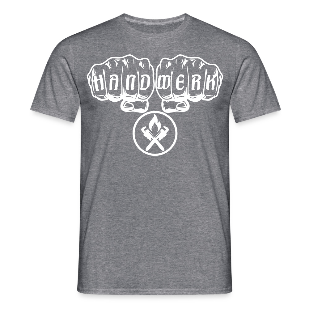 Unisex T-Shirt "Heizungsbauer" Graphit meliert Männer T-Shirt